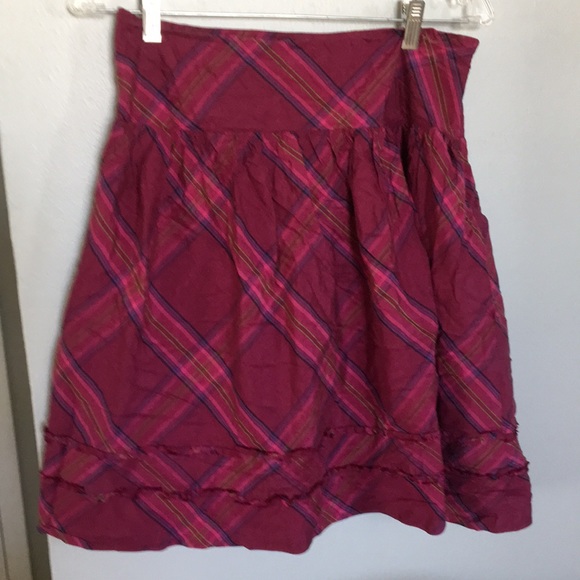 Lilly Pulitzer Dresses & Skirts - Lilly Pulitzer Plaid Midi Silk Skirt 8